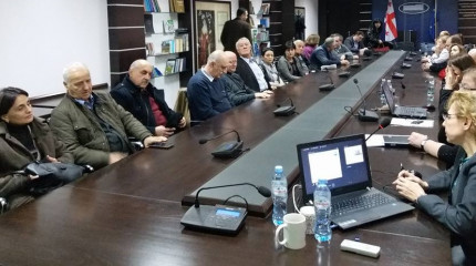 შეხვედრა ქართველ მეცნიერებთან