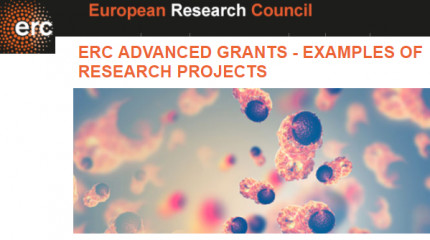 ევროპული კვლევების საბჭოს Advanced Grants- გამორჩეული პროექტების მაგალითები