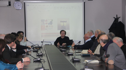 მეცნიერთა შეხვედრა შოთა რუსთაველის ეროვნულ სამეცნიერო ფონდში