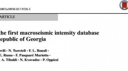 GeoInt: the first macroseismic intensity database for the Republic of Georgia