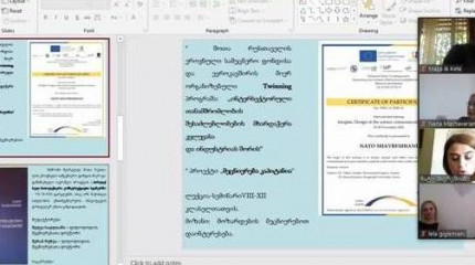 ნაშრომის  „პარატაქსულ-ჰიპოტაქსური კონსტრუქციები სვანურში“   პრეზენტაცია 