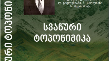 სვანური ტოპონიმიკა
