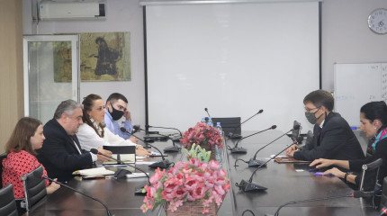 Meeting with cultural attache of the U.S. Embassy in Georgia