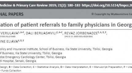 Evaluation of patient referrals to family physicians in Georgia