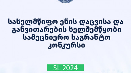 ფონდი აცხადებს 2024 წლის სახელმწიფო ენის დაცვისა და განვითარების ხელშემწყობ სამეცნიერო კვლევით საგრანტო კონკურსს