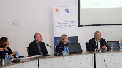 Meeting of The representatives of the Rustaveli Science Foundation at Ivane Javakhishvili Tbilisi State University 