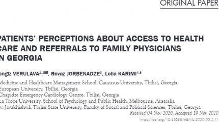 PATIENTS’ PERCEPTIONS ABOUT ACCESS TO HEALTH CARE AND REFERRALS TO FAMILY PHYSICIANS IN GEORGIA