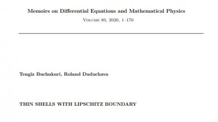 THIN SHELLS WITH LIPSCHITZ BOUNDARY