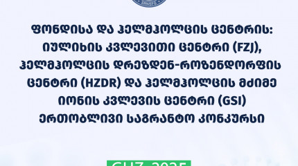 რუსთაველის ფონდისა და ჰელმჰოლცის ცენტრის (იულიხის კვლევითი ცენტრი-FZJ, ჰელმჰოლცის დრეზდენ-როზენდორფის ცენტრი-HZDR და ჰელმჰოლცის მძიმე იონის კვლევის ცე ...