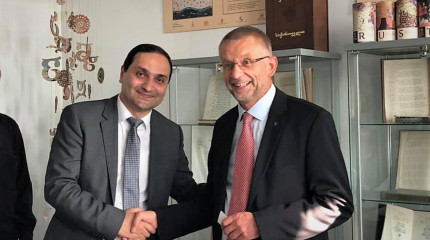 The Director General of Shota Rustaveli National Science Foundation of Georgia and Vice Rector of Goethe University Frankfurt opened Rustaveli cabinet ...