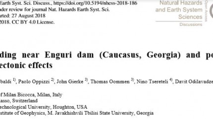 Landsliding near Enguri dam (Caucasus, Georgia) and possible 1 	seismotectonic effects 