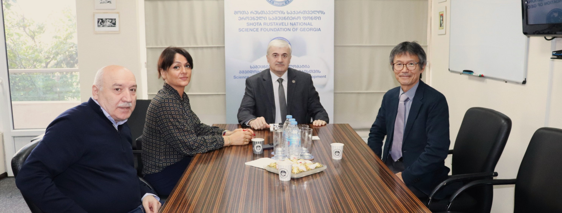 The Meeting of Representatives from Georgian Technical University and KEK with the Director General of the Foundation