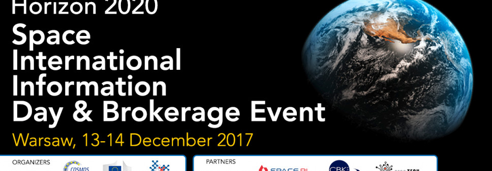 Space International Information Day & Brokerage Event, Warsaw 13-14 December, 2017