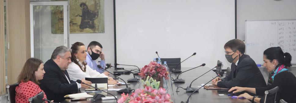 Meeting with cultural attache of the U.S. Embassy in Georgia