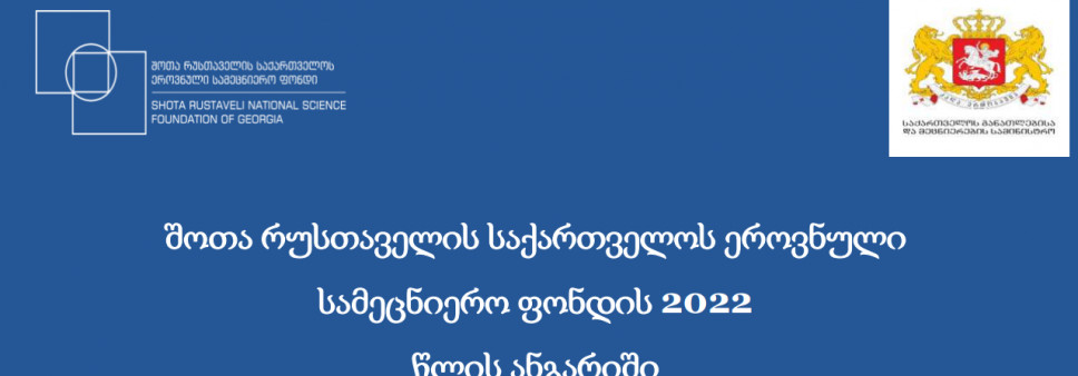 შოთა რუსთაველის საქართველოს ეროვნული სამეცნიერო ფონდის 2022 წლის ანგარიში