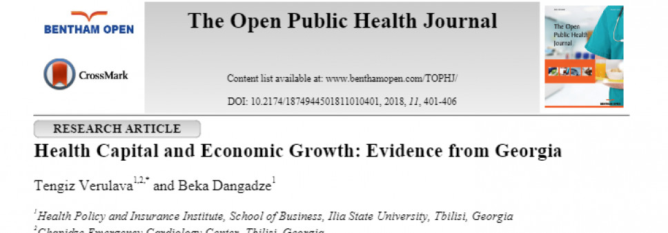 Health Capital and Economic Growth: Evidence from Georgia