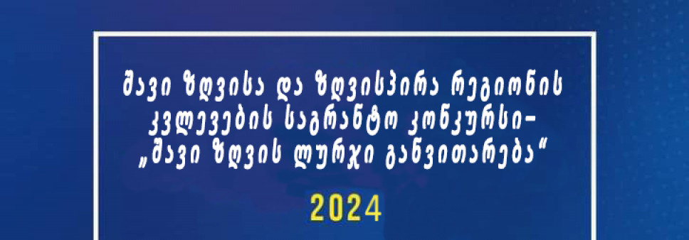 ფონდი აცხადებს 2024 წლის შავი ზღვისა და ზღვისპირა რეგიონის კვლევების საგრანტო კონკურსს - „შავი ზღვის ლურჯი განვითარება“