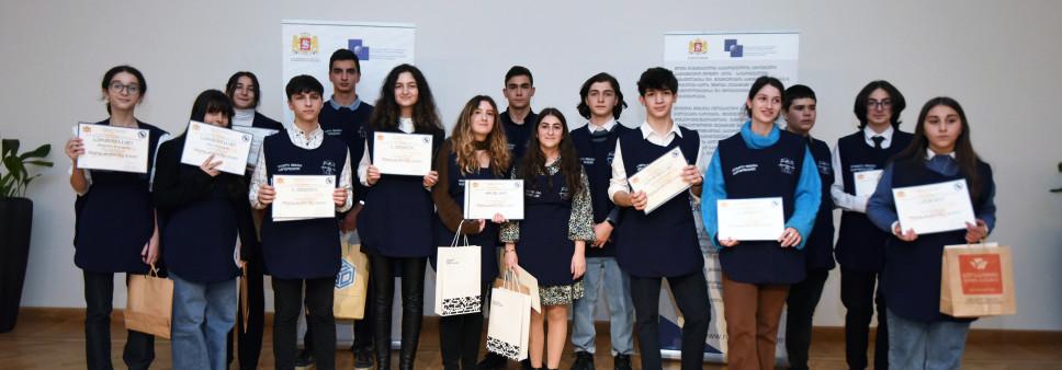  Deputy Minister Nunu Mitskevich awarded the winners of “Leonardo Da Vinci” Grant Call 