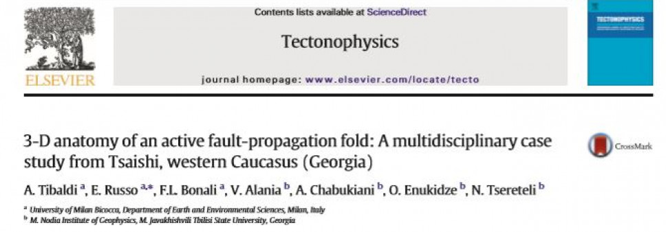 3-D anatomy of active fault-propagation fold: A multidisciplinary case study from Tsaishi, western Caucasus (Georgia)