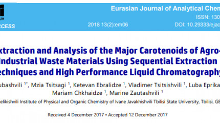 Extraction and Analysis of the Major Carotenoids of Agro-Industrial Waste Materials Using Sequential Extraction Techniques and High Performance Liquid ...